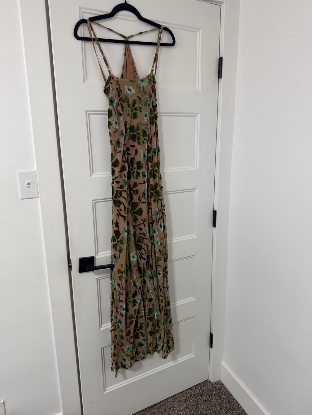 STAUD Cubism Dress Moss Floral Tapestry - Size 8 - Picture 9 of 10